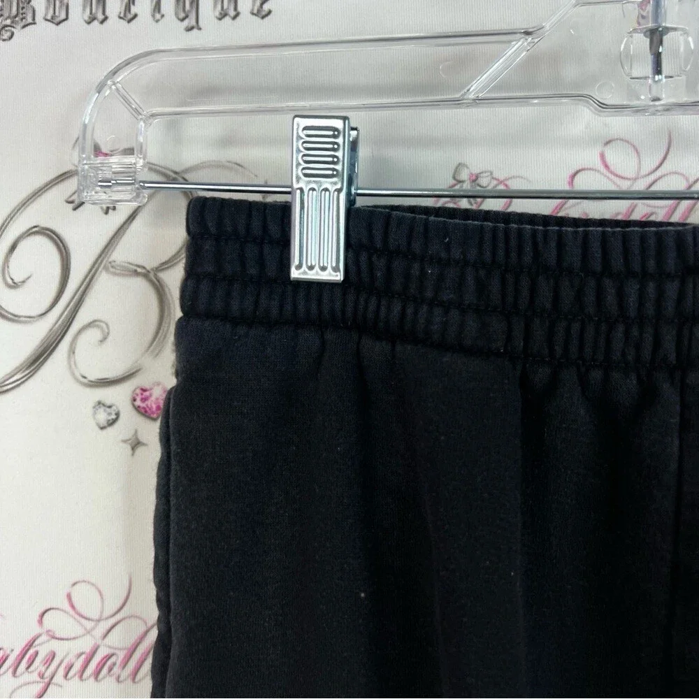 Jordan Black Joggers with Red Lettering